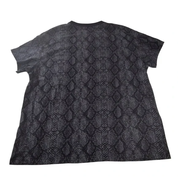 Nike Fly T-Shirt Snakeskin Print Pattern Black Gray Hip Hop Hoops Mens XL Loose - Picture 2 of 8